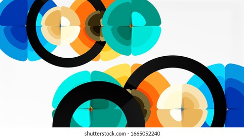 Fondo abstracto, composición geométrica de color a la moda. Ilustración vectorial para papel tapiz, pancarta, fondo, tarjeta, ilustración del libro, página de inicio