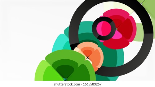 Fondo abstracto, composición geométrica de color a la moda. Ilustración vectorial para papel tapiz, pancarta, fondo, tarjeta, ilustración del libro, página de inicio