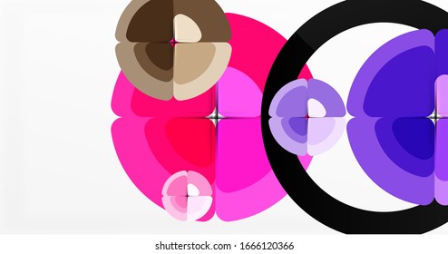 Fondo abstracto, composición geométrica de color a la moda. Ilustración vectorial para papel tapiz, pancarta, fondo, tarjeta, ilustración del libro, página de inicio