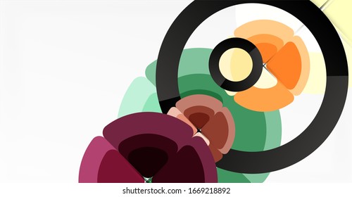 Fondo abstracto, composición geométrica de color a la moda. Ilustración vectorial  