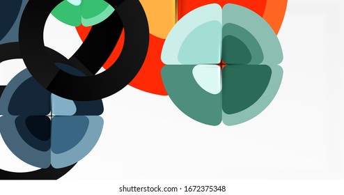 Fondo abstracto, composición geométrica de color a la moda. Ilustración vectorial para papel tapiz, pancarta, fondo, tarjeta, ilustración del libro, página de inicio