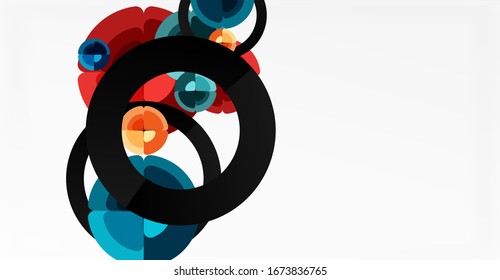 Fondo abstracto, composición geométrica de color a la moda. Ilustración vectorial para papel tapiz, pancarta, fondo, tarjeta, ilustración del libro, página de inicio