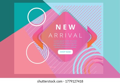 Abstract Background , Trendy color and shapes with Gradient New Arrival Design  download