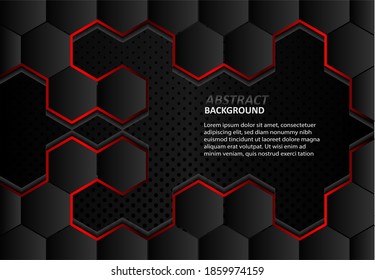 Abstract background, trendy design concept background with metallic black frame, technology innovation design, brochures, business cards, automotive posters, EPS 10