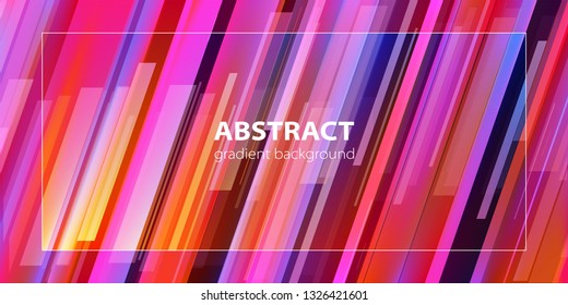 Abstract background. Trendy gradient line composition. Vector. Eps10.