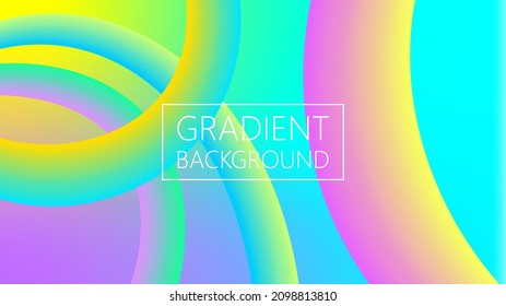 Abstract background with trendy gradients. 3d vector illustration for advertising, marketing, presentation pattern, cover, print, banner. Vivid background with fluid forms