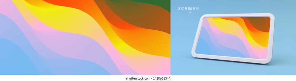 Abstract background with trendy gradients. Vector illustration for mobile phone cover and screen.