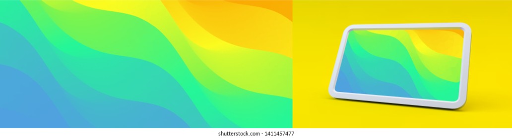 Fondo abstracto con degradados de moda. Ilustración vectorial para pantalla y cubierta de teléfono móvil.