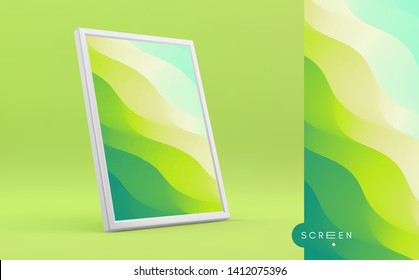 Abstract background with trendy gradients. Vector illustration for mobile phone cover and screen.