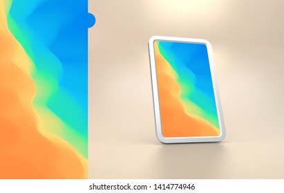 Abstrakter Hintergrund mit trendigen Farbverläufen. Vektorgrafik für Handyabdeckung und Bildschirm.