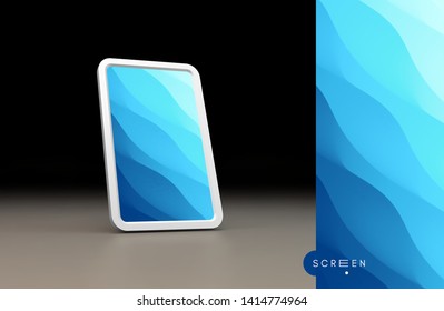 Abstrakter Hintergrund mit trendigen Farbverläufen. Vektorgrafik für Handyabdeckung und Bildschirm.