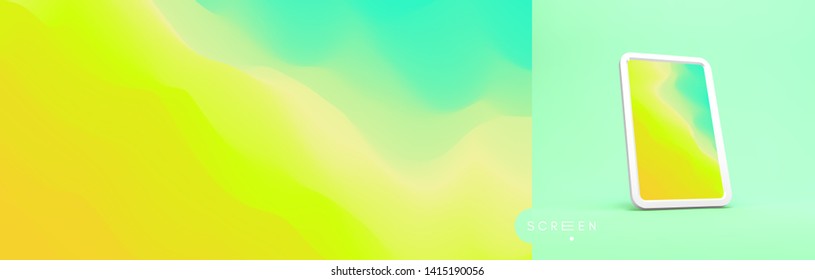 Fondo abstracto con degradados de moda. Ilustración vectorial para pantalla y cubierta de teléfono móvil.