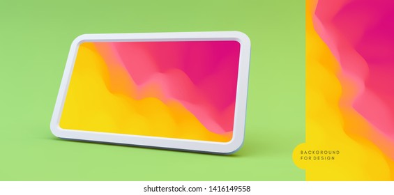 Abstract background with trendy gradients. Vector illustration for mobile phone cover and screen.