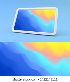 Fondo abstracto con degradados de moda. Ilustración vectorial para pantalla y cubierta de teléfono móvil.