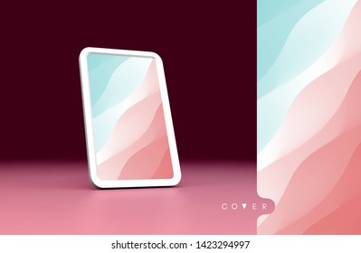 Fondo abstracto con degradados de moda. Ilustración vectorial para pantalla y cubierta de teléfono móvil.