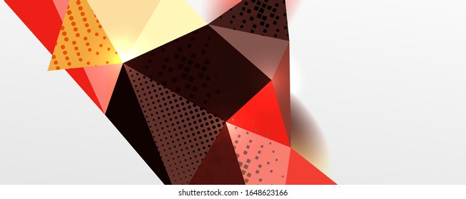Fondo abstracto - triángulo moderno de polos bajo forma formas de patrón poligonal, composición dinámica geométrica con copyspace. Ilustración De Vector Para Papel De Fondo De Pantalla, Banner, Fondo, Tarjeta E Ilustración De Libros