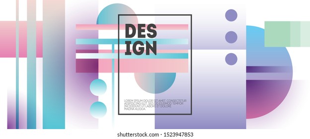 Abstract background in trendy memphis style. Creative geometric wallpaper. 