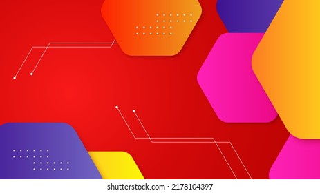 Abstract background with trendy modern fresh color for presentation design, flyer, social media cover, web banner, tech banner, game background