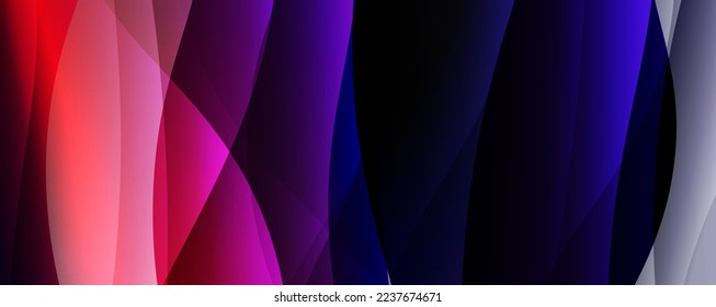 Fondo abstracto, corrientes de color fluido simple y a la moda de las olas de gradientes. Ilustración vectorial para fondo de escritorio, pancarta, fondo, tarjeta, ilustración del libro, página de inicio