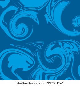 Abstract background with trendy twirl fluid shapes. Vector illustration.