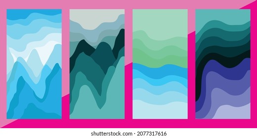 Abstract Background Trendy with winter color for Banner, Poster, Pamflet, Flayer, Cover, Wallpaper and Social Media story Template.