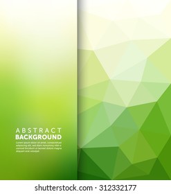 Abstract Background - Triangle and blurred banner design