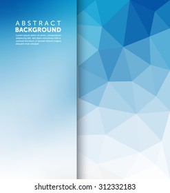 Abstract Background - Triangle and blurred banner design