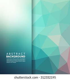Abstract Background - Triangle and blurred banner design
