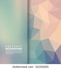 Abstract Background - Triangle and blurred banner design