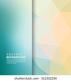 Abstract Background - Triangle and blurred banner design