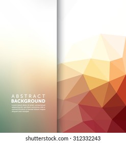 Abstract Background - Triangle and blurred banner design