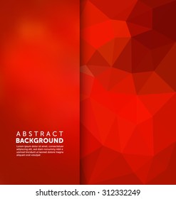 Abstract Background - Triangle and blurred banner design
