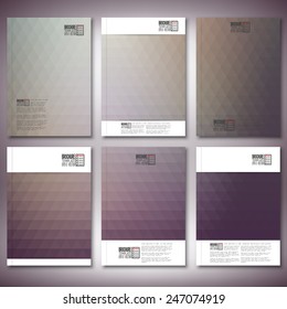 Abstract background, triangle design vector. Brochure, flyer or report for business, templates vector.