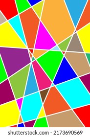 Resumen de fondo triángulo geométrico multicolor fondo de polígono arte diseño gráfico ilustración vectorial
