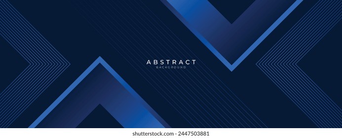 Abstract Background with triangle geometric shapes. Technology Concept with space for text in the middle. Futuristic Concept Blue Background for banner, presentation, flyer, and website