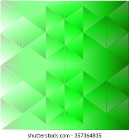 Abstract background triangle green