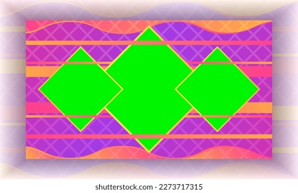 Abstract background with triangle greenscreen colours.