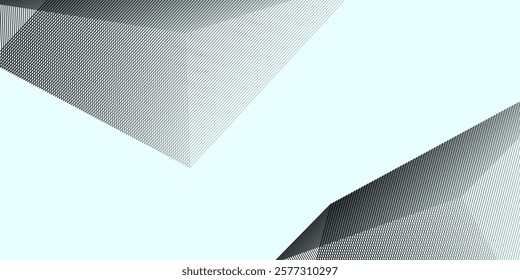 Abstract background with triangle lines. Vector illustration of smooth blend lines for modern design projects