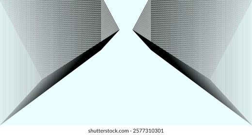 Abstract background with triangle lines. Vector illustration of smooth blend lines for modern design projects