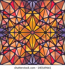 Abstract background with triangle pattern looking like stained glass