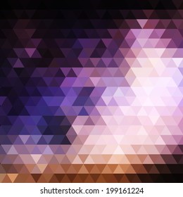 Abstract background with triangle pattern, looks like cosmic light tinge