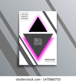Abstract background with triangle shapes design for flyer, poster, brochure cover, typography or other printing products. Vector illustration.