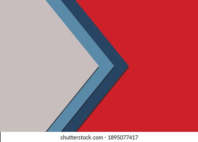 abstract background with triangle shapes for visiting card templet, Creative business card design in red and blue shades.