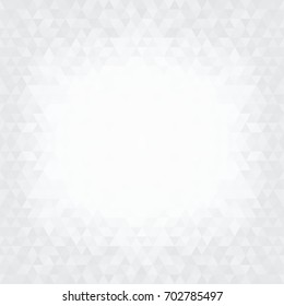 Abstract background with triangle shapes in white color, Vector design element with geometric shapes