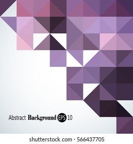 Abstract Background - Triangle and Square pattern in colors