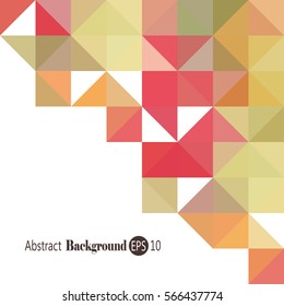 Abstract Background - Triangle and Square pattern in colors