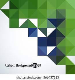 Abstract Background - Triangle and Square pattern in colors