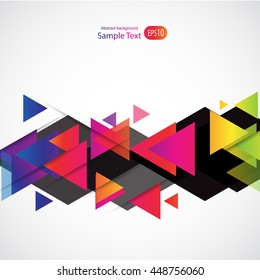 Abstract background with triangles