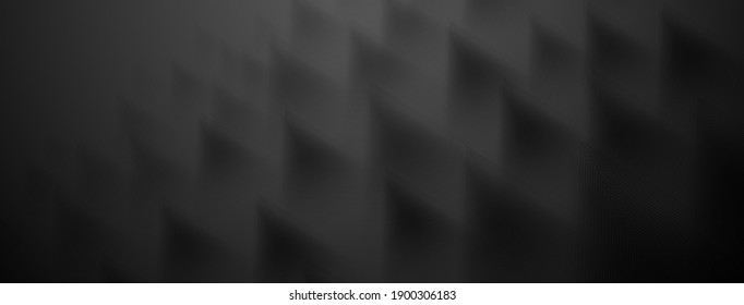 Abstract background of triangles in black colors