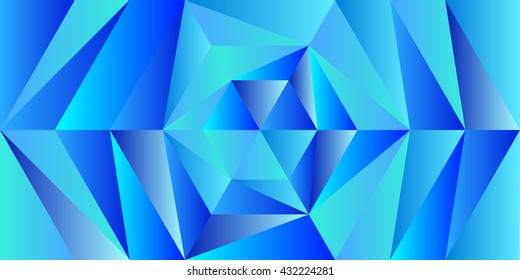 abstract background triangles blue